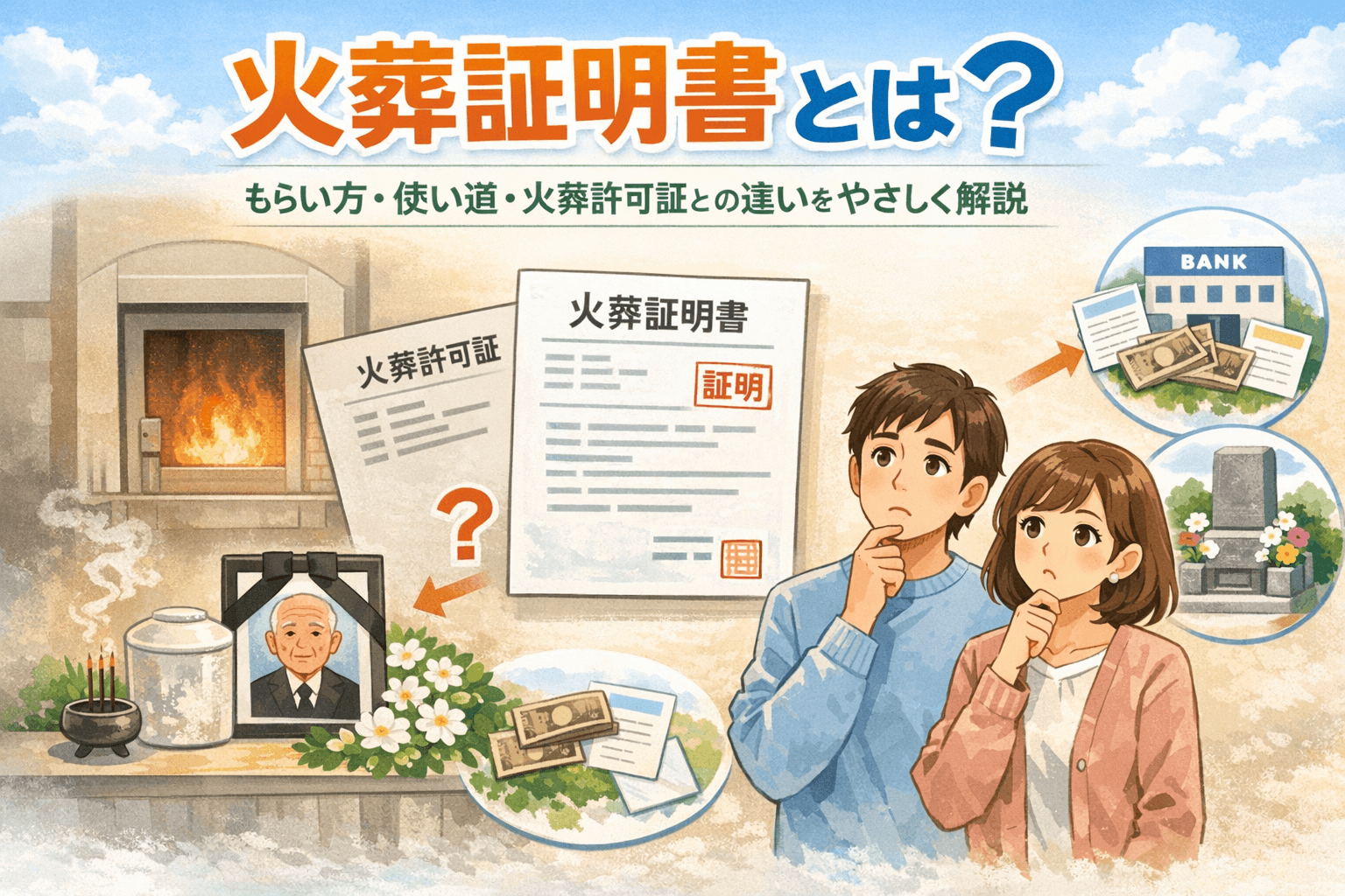火葬証明書とは？もらい方・使い道・火葬許可証との違いをやさしく解説