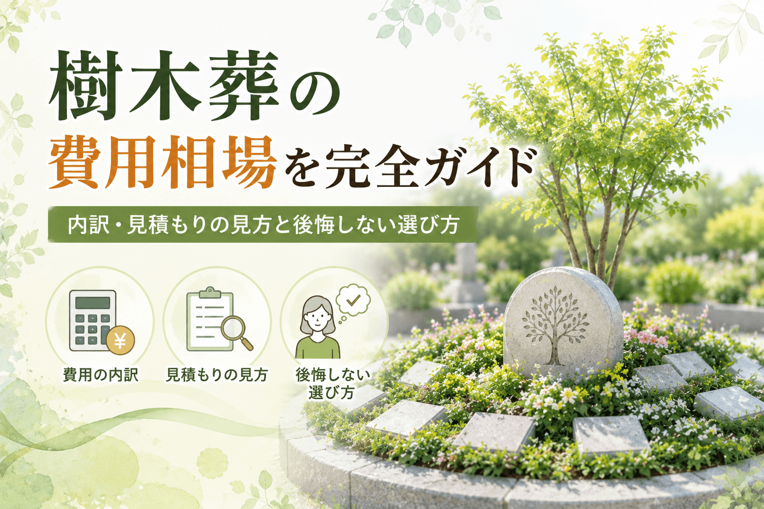 樹木葬の費用相場を完全ガイド｜内訳・見積もりの見方と後悔しない選び方